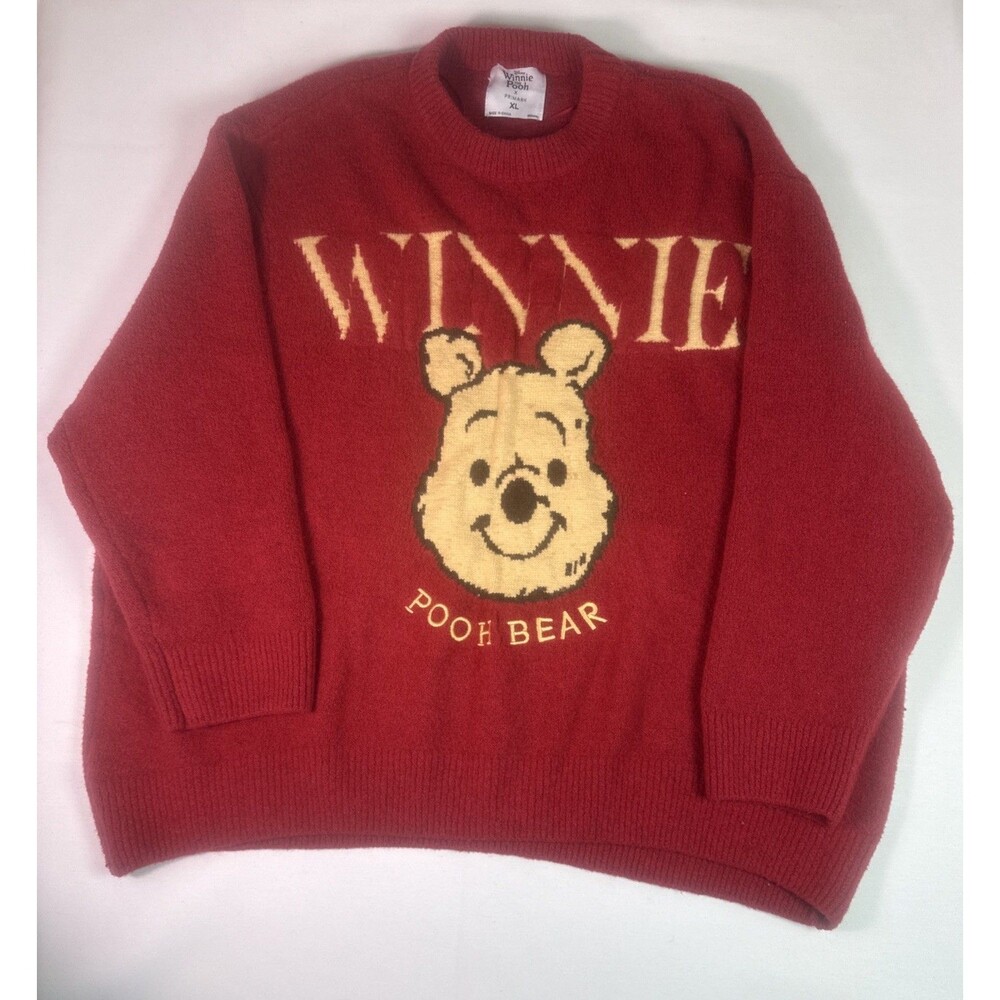 Disney Primark Viral Winnie The Pooh Red Sweater Women’s Size XL